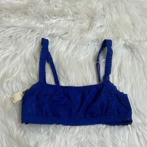 NWT Aerie Blue Mesh Lace Bandeau Bralette XS